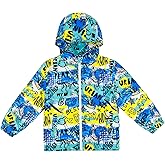 ESTAMICO Boys Windbreaker Jacket Fashion Hoodies Outwear Coat Waterproof Zipper Raincoat, 4T-12