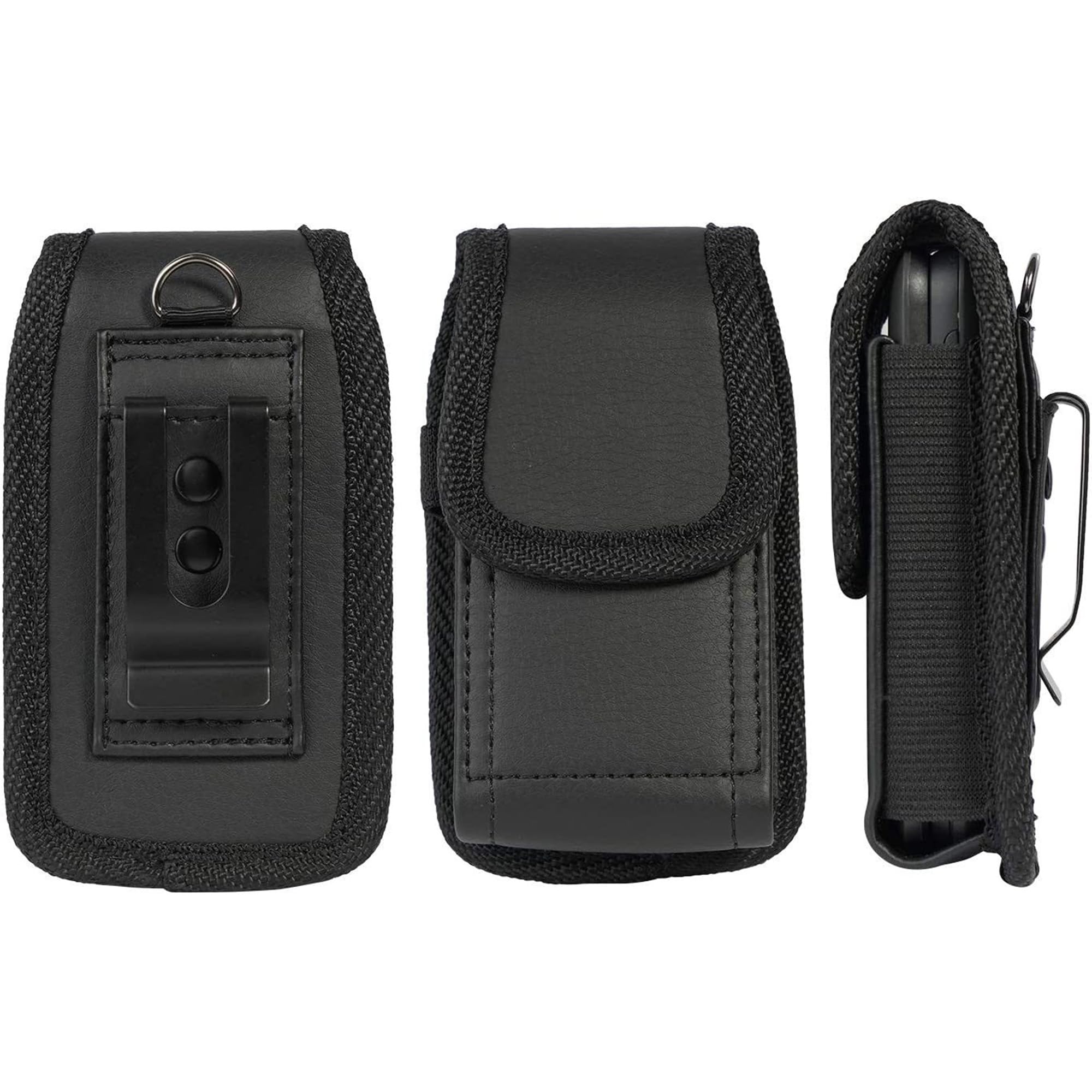 Flip Phone Case,with Belt Loop Clip Magnetic Closure Leather Wallet Case for Alcatel Go,TCL Flip 3, Blu Cingular Flex 2,Consumer Cellular IRIS, Nokia 2720 2760 2780,Leather