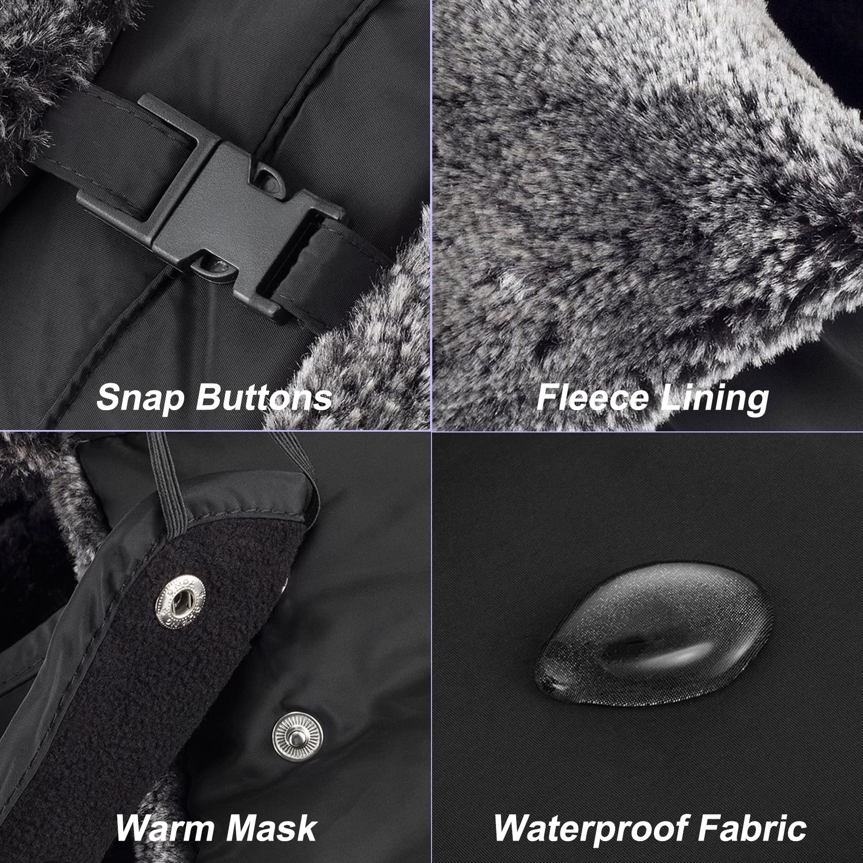 mysuntown Winter Hats for Women Men Trapper Ushanka Hat with Ear Flaps Warm Russian Bomber Hats for Cold Weather