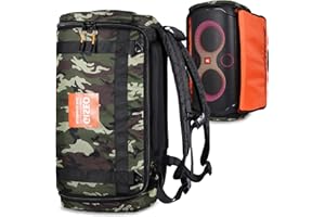 GISEO Speaker Bag Portable Speaker Backpack Travel Storage Case for JBL 110/120 Speaker Carrying Backpack for JBL Partybox Bluetooth Party Speaker (for JBL Partybox 110 Camouflage)