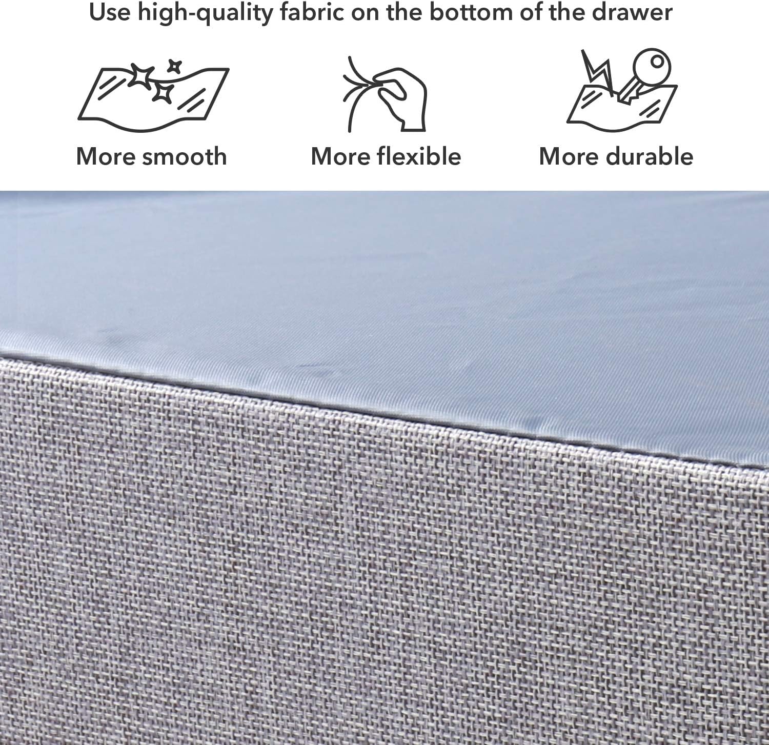 ROMOON 4 Drawer Fabric Dresser Storage Tower, Organizer Unit for Bedroom, Closet, Entryway, Hallway, Nursery Room - Gray: Home & Kitchen
