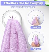Alyvisun 6Pcs Aesthetic Self-Adhesive Towel Hooks No Drilling view 6