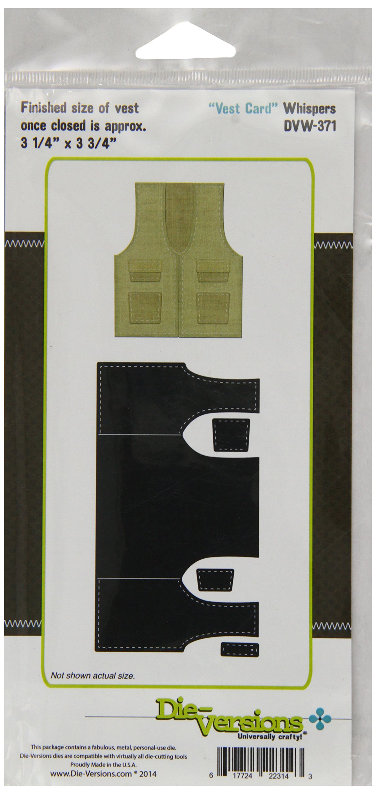 Whispers Vest Card Die,