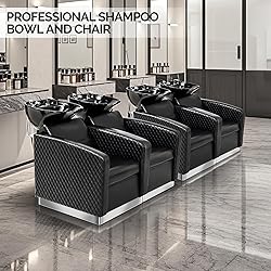 OmySalon 2-Seater Backwash Unit Salon Shampoo Bowl