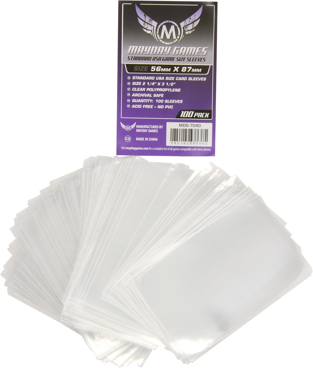 Mayday Games Card Sleeves Mayday Games 100 Clear Card Sleeves - 59x92 Mm European Size For Board Game Cards MTG Size Sleeves Alternative Mayday Games Card Sleeves Mayday Games 100 Clear Card Sleeves - 59x92 Mm European Size For Board Game Cards MTG Size Sleeves Alternative
