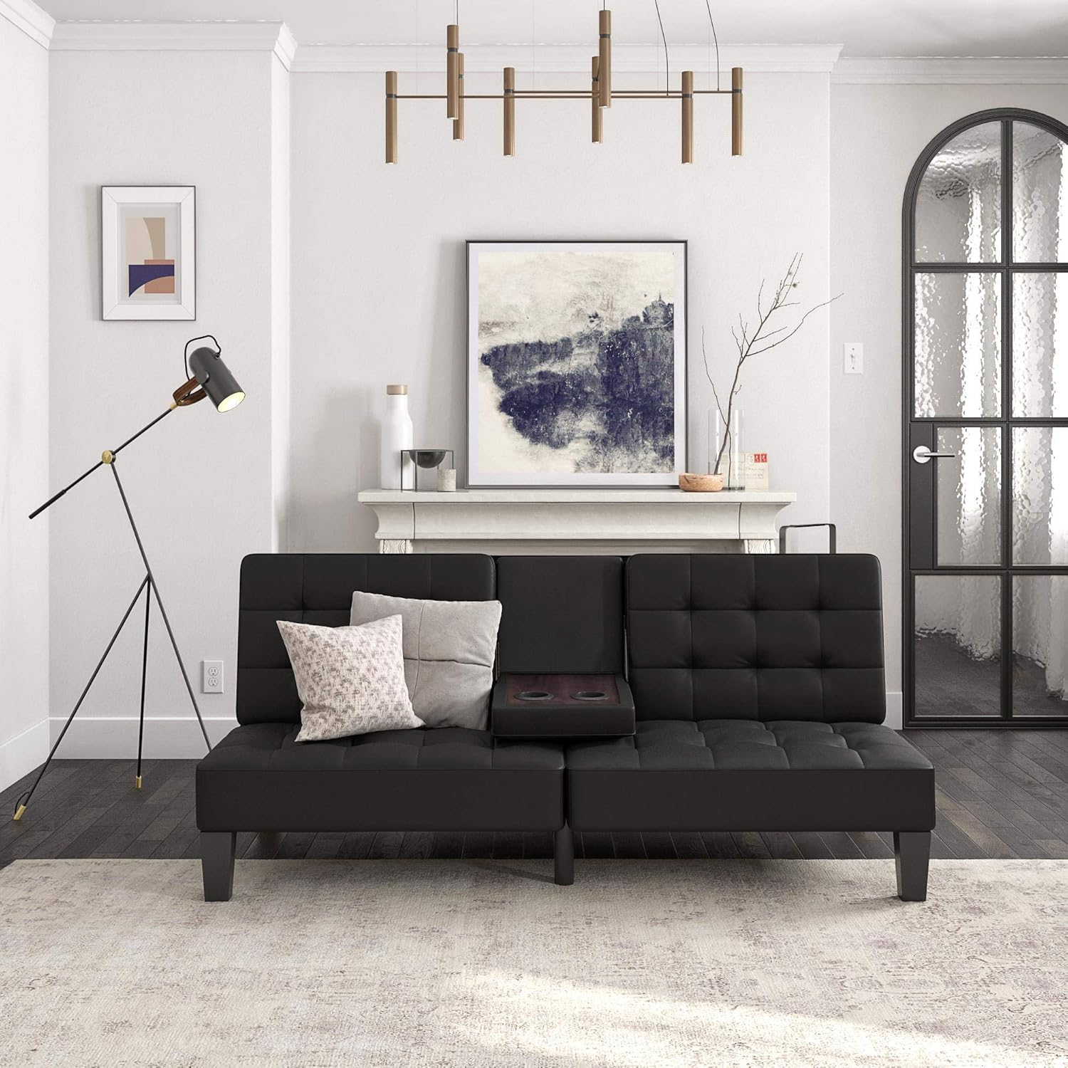 Best futon sofa bed with cup holders