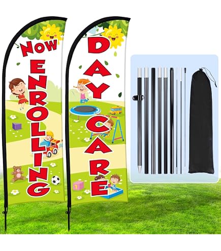 11.5 Ft Feather Flutter Flag – Promotional Swooper Banner For Garden Or Business