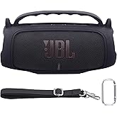Baval Silicone Case Compatible with JBL Charge 5 Portable Waterproof Bluetooth Speaker(Black Silicone Cover)
