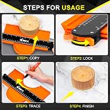 JOREST Contour Gauge 10 Inch Plus Carpenter Pencil Tool Gift Idea view 2