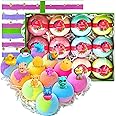 Surprise Bath Bomb Gift Set! 12 Large Kids Bath Bombs with Toys Inside! Natural Moisturizing Toy Bath Bombs with Toys Inside for Boys
