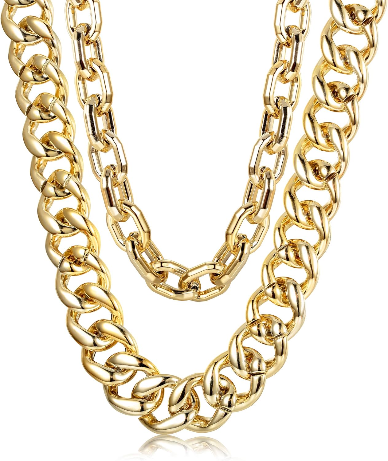 gold chain costume necklace