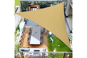 OOTONAT 16' x 16' x 16' Triangle Sun Shade Sail Canopy UV Block Sunshade for Outdoor Backyard Patio Shades Cover Sand