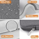 TECOOL 15.6 inch Laptop Sleeve Case with Pockets Dark Grey view 6