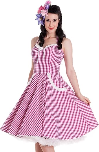 Robe année 50 vichy Clearance