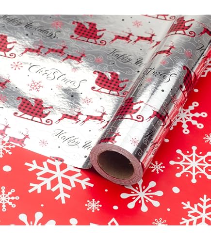 Amazon.com: LDGOOAEL Mini Christmas Wrapping Paper Roll