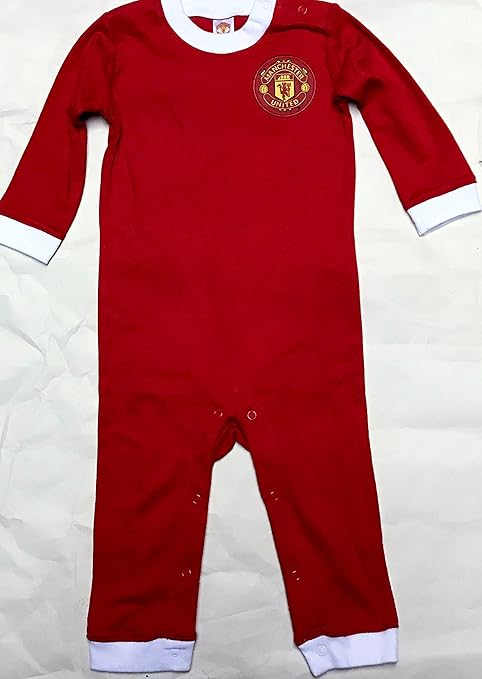 man united baby sleepsuit