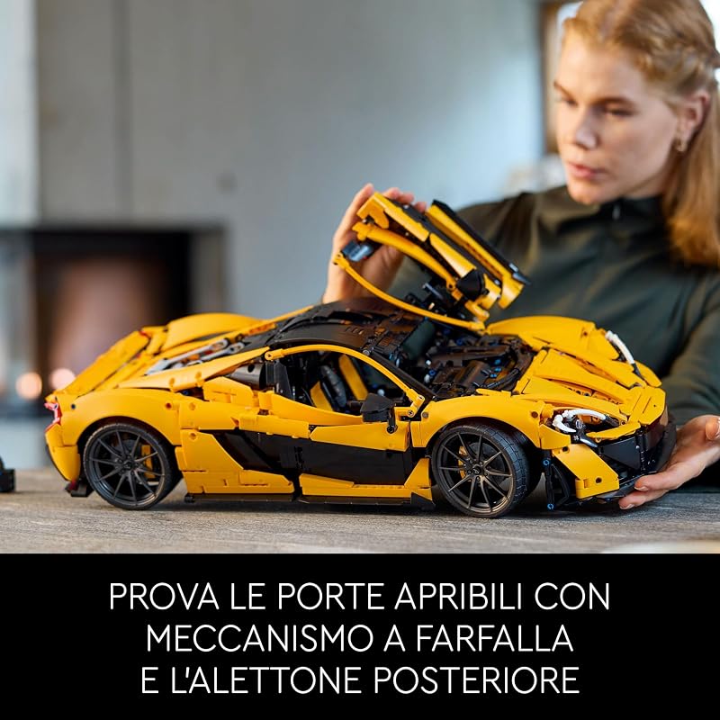 Technic McLaren P1 Modellino di Auto Sportiva da Costruire, Hobby Creativo per Adulti, Regalo per Uomo, Donna, Lui o Lei, Kit Modellismo da Collezione di Macchina Supercar in Scala 42172 — foto 4 di 8