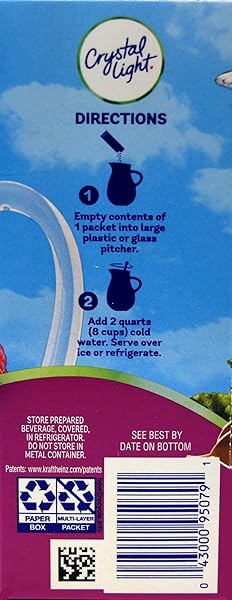 CRYSTAL LIGHT PITCHER PACKETS, RASPBERRY ICED TEA, 1.6 OZ