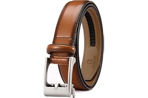 CHAOREN Boys Belt - 1 1/4" Ratchet Kids leather Belt - Perfect Companion to Kids Dress Shoes and Casual Wear