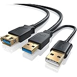 10m (Meter) USB 3.0 Repeater-/Verl&auml;ngerungskabel (Extension Cable) aktiv mit Signalverst&auml;rkung - Signalverst&auml;rker / Repeater | USB 3.0 (Super Speed) | schwarz