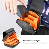 K&F Concept Lens Filter Case Holds 4 Filters Up to 95mm Waterproof Pouch view 3