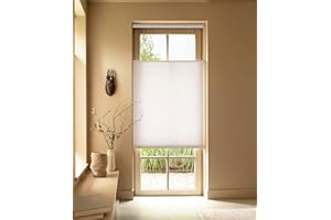 SOLAUR Cordless Cellular Blinds, Top Down Bottom Up Shades, Honeycomb Blinds for Indoor Windows, 9/16" Cell, Light Filtering Shades, Cloud Dancer 33.5"(W) x48(H)