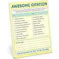 Knock Knock 1-Count Awesome Citation Note Pad, Encouragement Gifts & Checklist Nifty Notes, 4 x 5.25-inches (Pastel Edition)