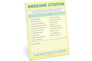 Knock Knock Awesome Citation Nifty Note Pad (Pastel Version)