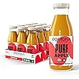 Pomona Organic Apple Juice (Pack of 12), Cold Pressed USDA Organic Juices, Apples And Lemon Juice, No Added Sugar, Not From Concentrate, Vegan, Kosher, Non GMO, Pasteurized, 8.4 Oz Glass Bottles