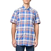 Eddie Bauer Mens Pack It Tech Seersucker Short-Sleeve Shirt