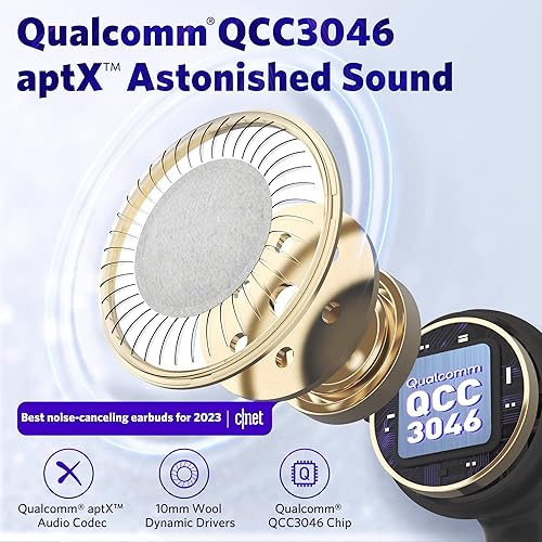 EarFun Air S Noise Cancelling Wireless Earbuds, Qualcomm® aptX™