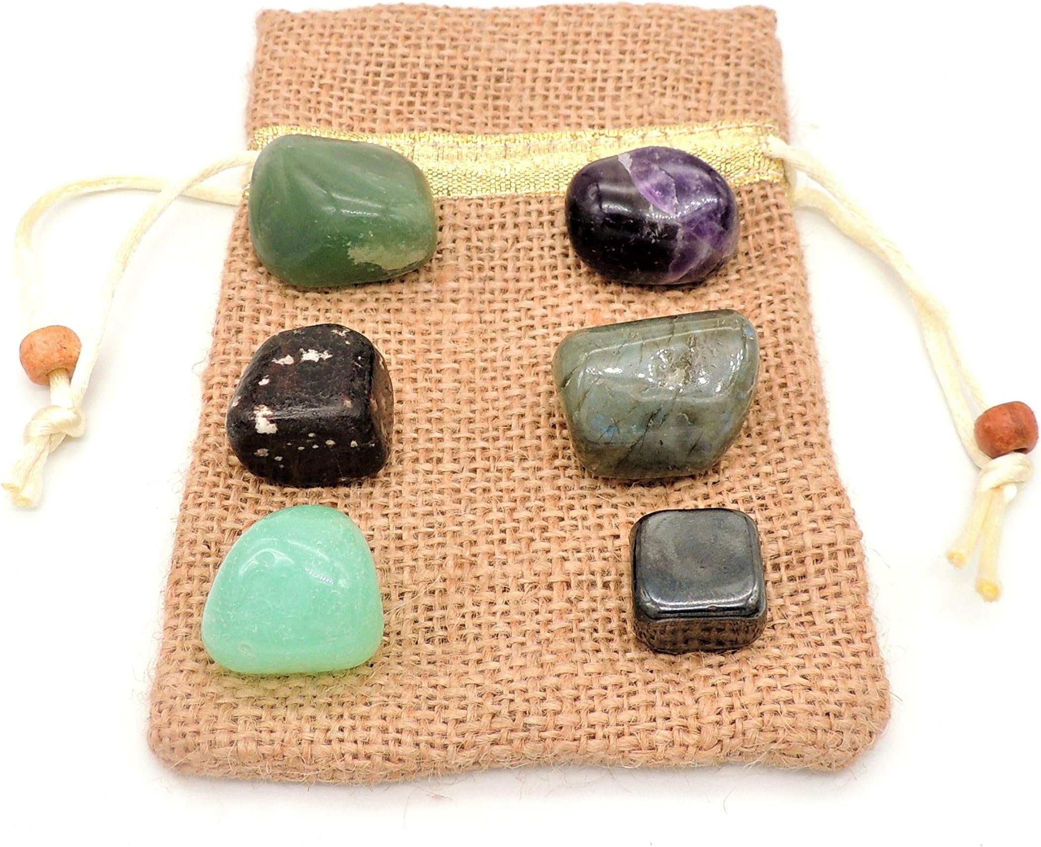 Sahib Healing Crystals for Zodiac Sign: Aquarius Tumbled Stones Set for Reiki Healing & Vastu Correction Charged by Reiki Grand Master & Vastu Expert