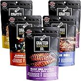 Crafted Seasoning Co. BBQ Rub & Spice Gift Set (5-Pack) – Small-Batch Grill & Smoker Seasonings, Perfect BBQ Gift for Grill M