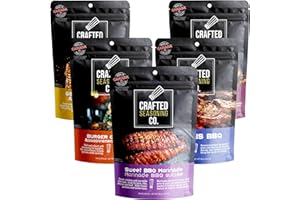 URBANI BBQ Rubs & Spices Gift Box (5-Pack) – Crafted Seasoning Co. Small-Batch Grill & Smoker Seasonings, Perfect BBQ Gifts for Men Who Have Everything & Dad, Stocking Stuffer