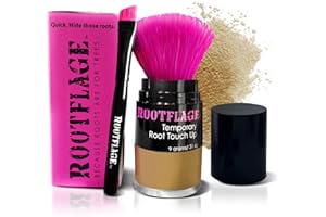 Rootflage Root Touch Up Powder Light Brown Hair Powder - Instant Temporary Root Touch Up Powder, Root Powder, Hair Touch Up Powder for Roots, Hairline Filler, Hair Cover Up Root Concealer Powder