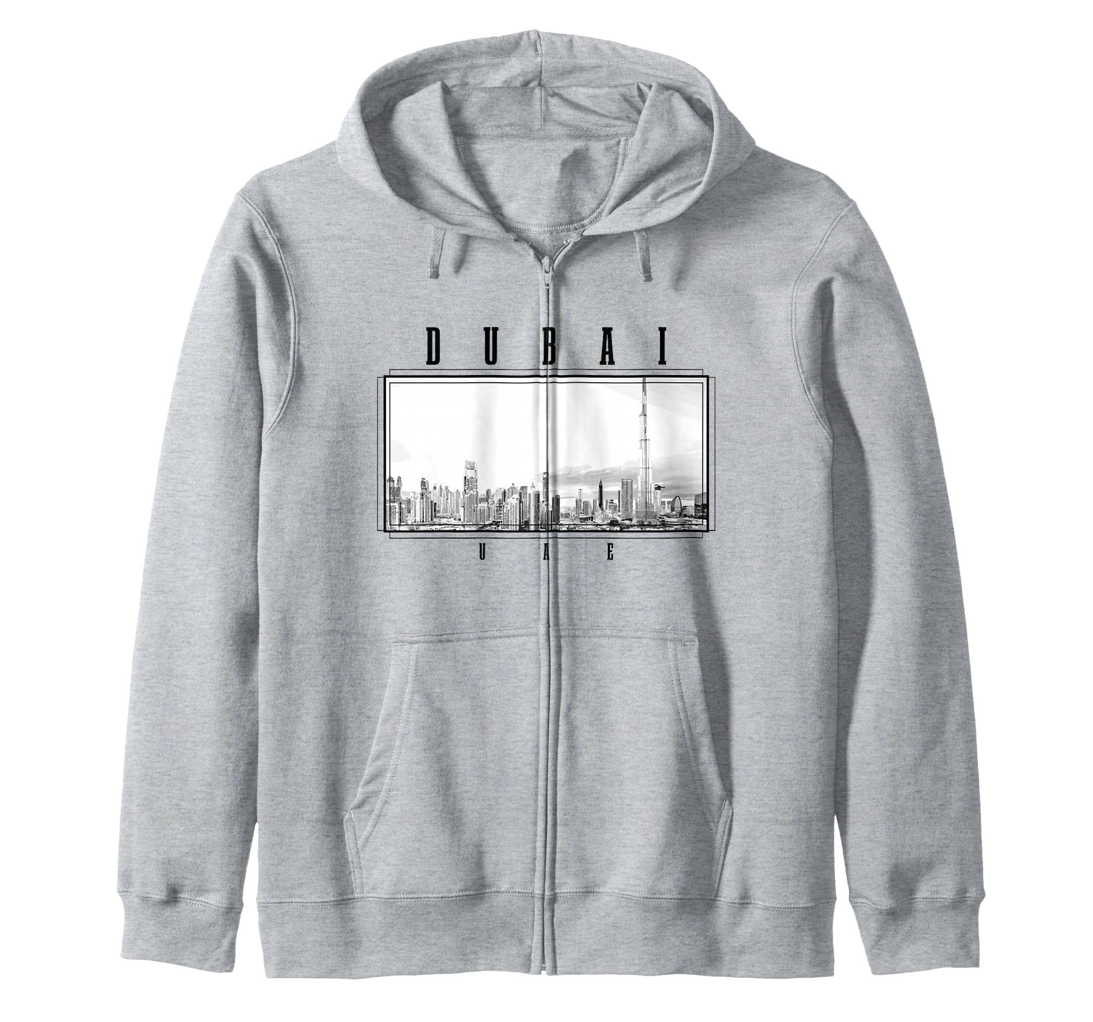 Dublin Ireland Vintage Skyline Black White Vintage Dublin Zip Hoodie