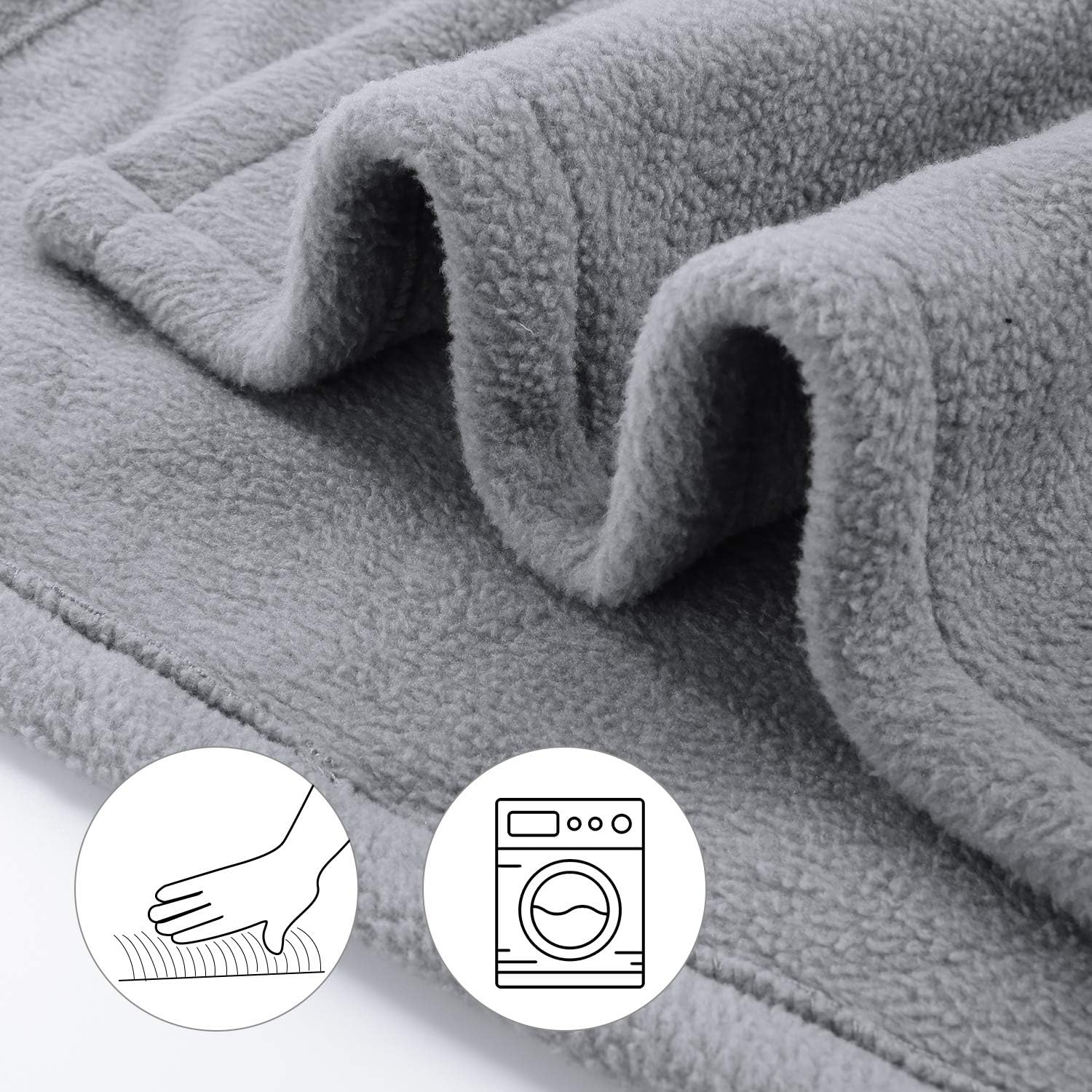 MaxKare Electric Heated Blanket Twin Size 62'' x 84'' Polar Fleece Full Body Warming Premium Microfiber Sofa Blankets with Auto-Off 4 Temperature Settings Overheating Protection: Kitchen & Dining