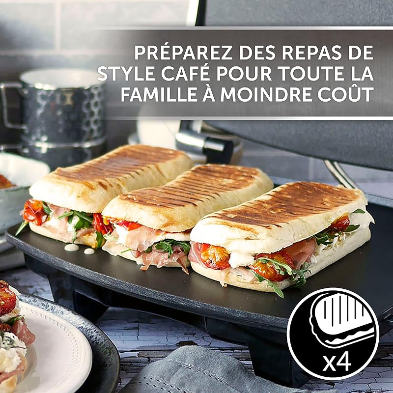 Sandwich/Panini Press & Toastie Maker | 4-Slice | Stainless Steel [VST026X]