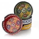 Ceramic Ashtray, Hand-Painted Smokeless Asthray Indoor, Handmade Cigar Ashtray Set of 4, Multicolor Smokeless Ashtray, Decorative Outdoor Ashtray (Sultan Garden)