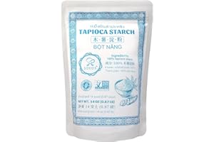Soeos Tapioca Flour Starch, 14 Ounce, All Natural Tapioca Starch for Baking, Cooking & Boba Pearls, Thickens and Enhances Texture, Vegan, Gluten Free