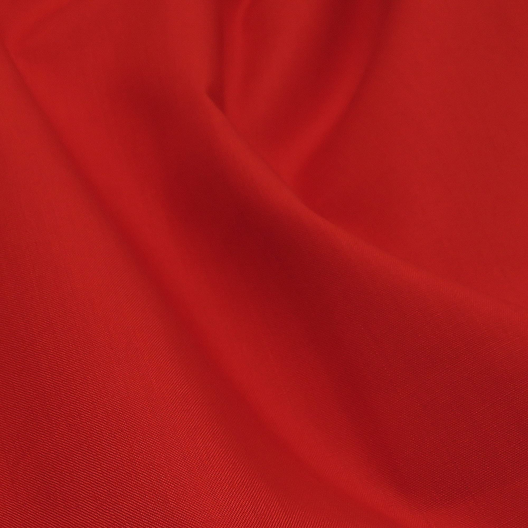 Red (Pre-Cut) Poly-Cotton Fabric by The Metre Material for Sewing Patchwork Quilting Embroidery Dressmaking 112cm Width (1 Metre)