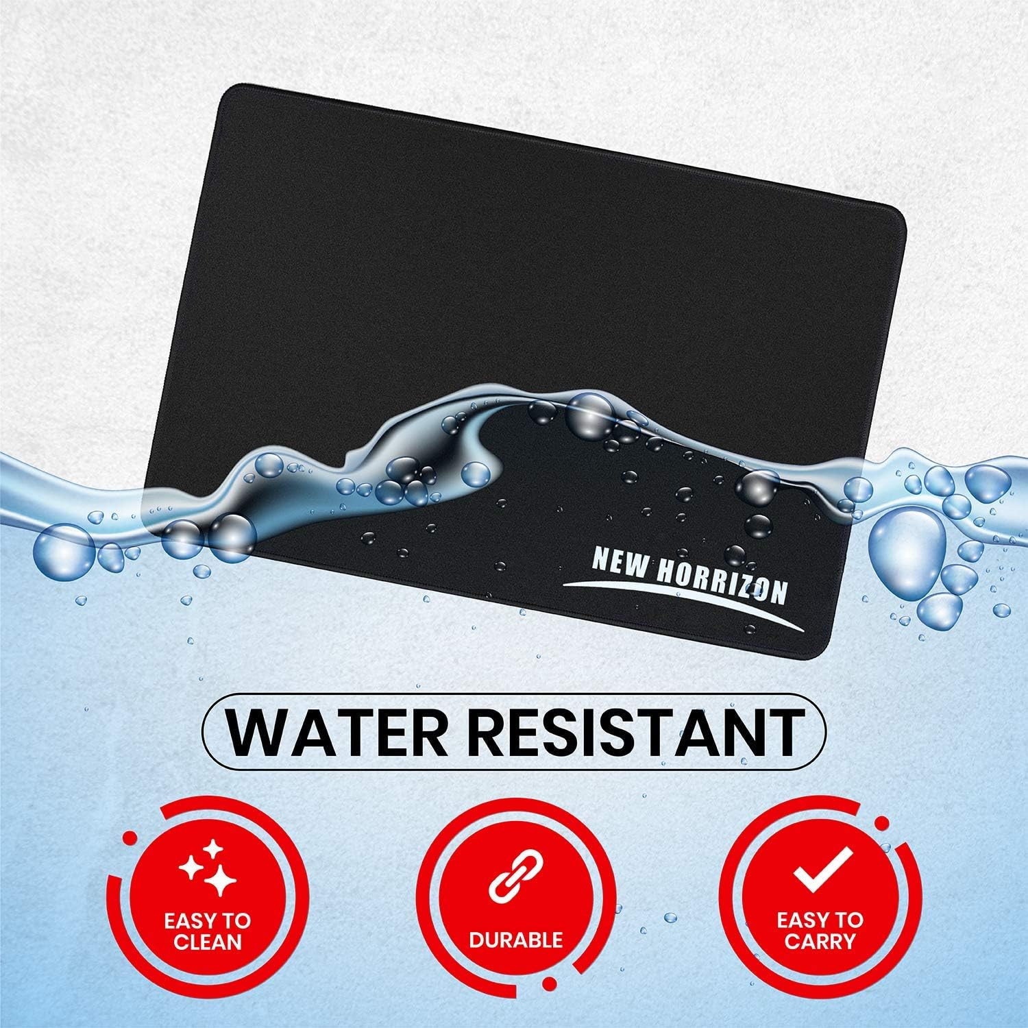 New Horrizon Mouse pad, Gaming mouse mat, large mouse pads. Mouse Mat Gaming 290x210x5mm Mice mat, Black mouse mats - Image 5