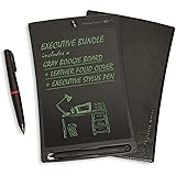 Boogie Board Jot 8.5 LCD Writing Tablet + Stylus Smart Paper for Drawing Note Taking eWriter (Gray Executive Bundle)