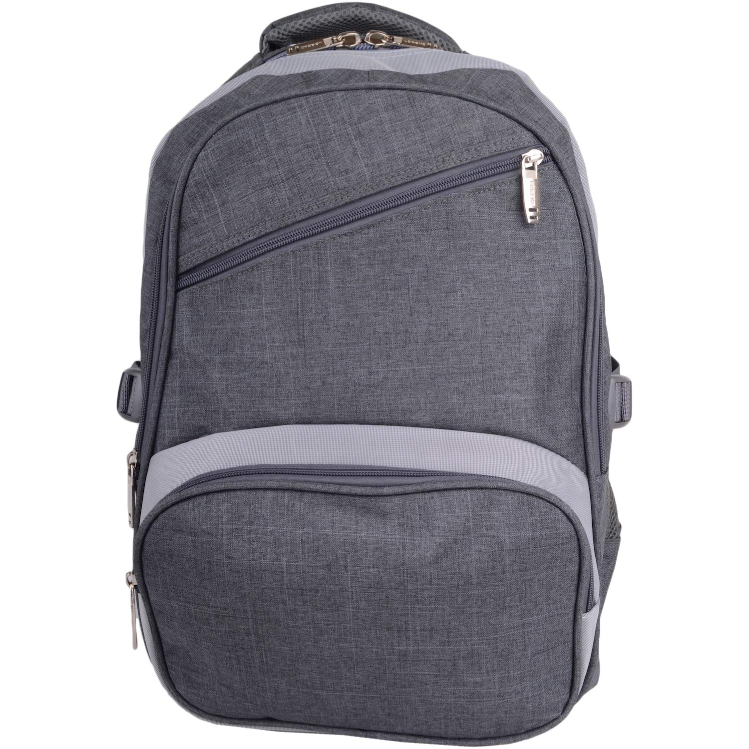 Valita Mens/Womens Denim Look Travel/Work/Hiking/Holiday Back Pack/Ruck Sack - Grey