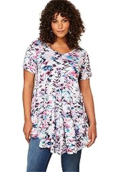 Roaman's Women's Plus Size Swing Ultra Femme Tunic