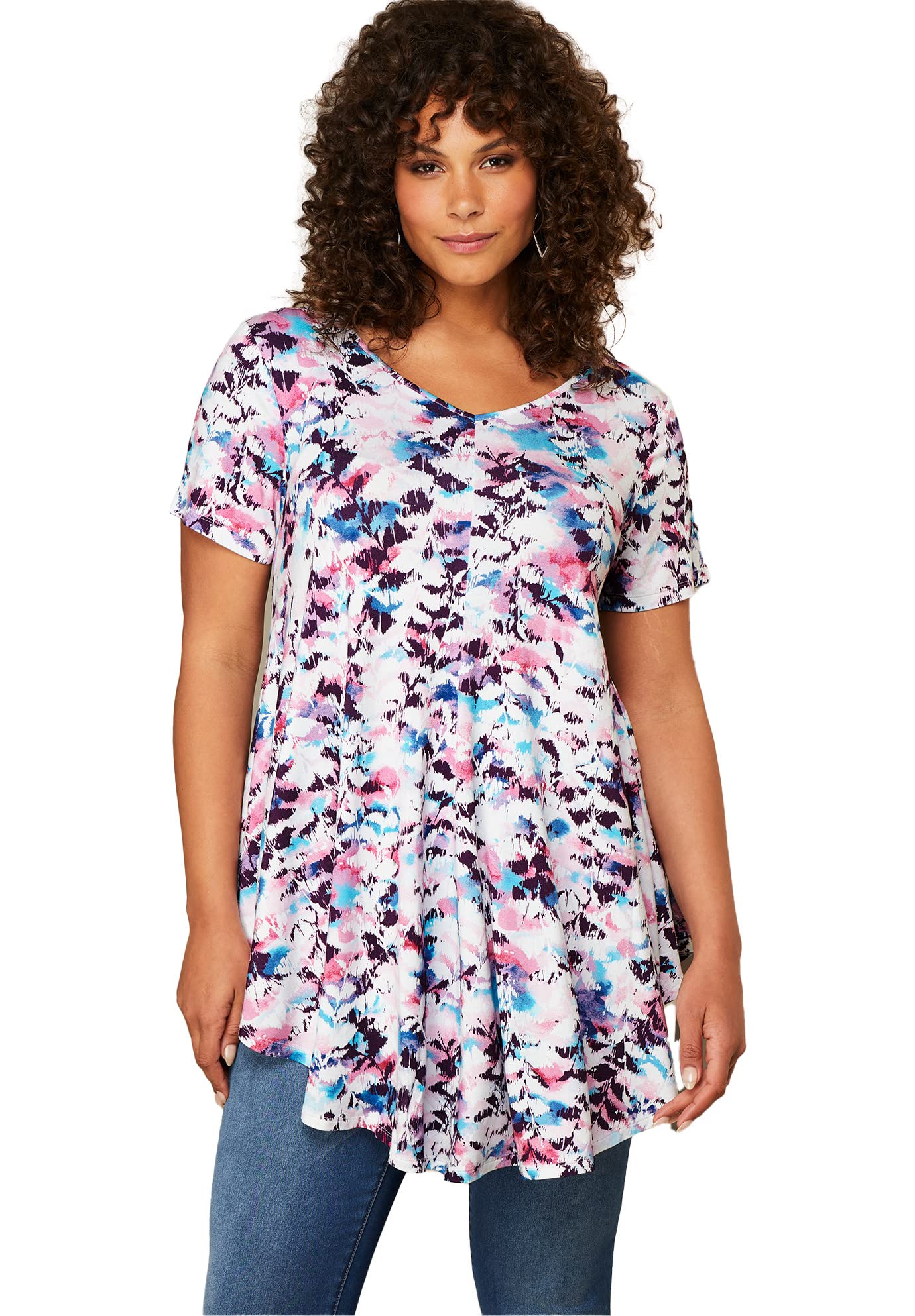 Roaman's Women's Plus Size Swing Ultra Femme Tunic