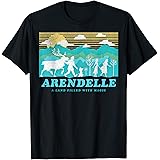 Disney Frozen 2 Arendelle Group Silhouette Poster T-Shirt