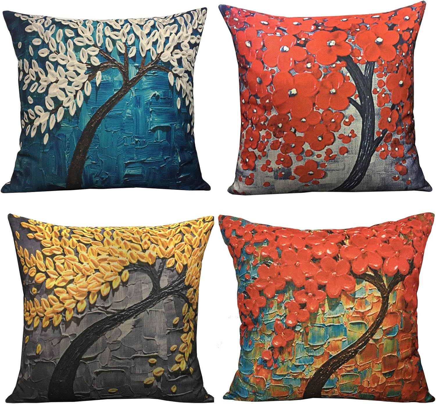 Amazon Com Geepro 18x18 Inches Oil Painting Linen Pillow Case