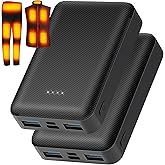 CYCYHEAT 2Pcs 10000mAh Battery Pack for Heated Vest Jacket Coat Pants and Heating Underwear, 5V2A Heated Clothing Replacement Battery Pack