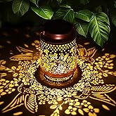 Solar Lanterns Outdoor Waterproof Hummingbird Elegant Garden Decor Birthday Gifts for Grandma Women Mom Sister Metal Hanging Solar Lights Decorations Outside for Backyard, Patio, Lawn, Porch